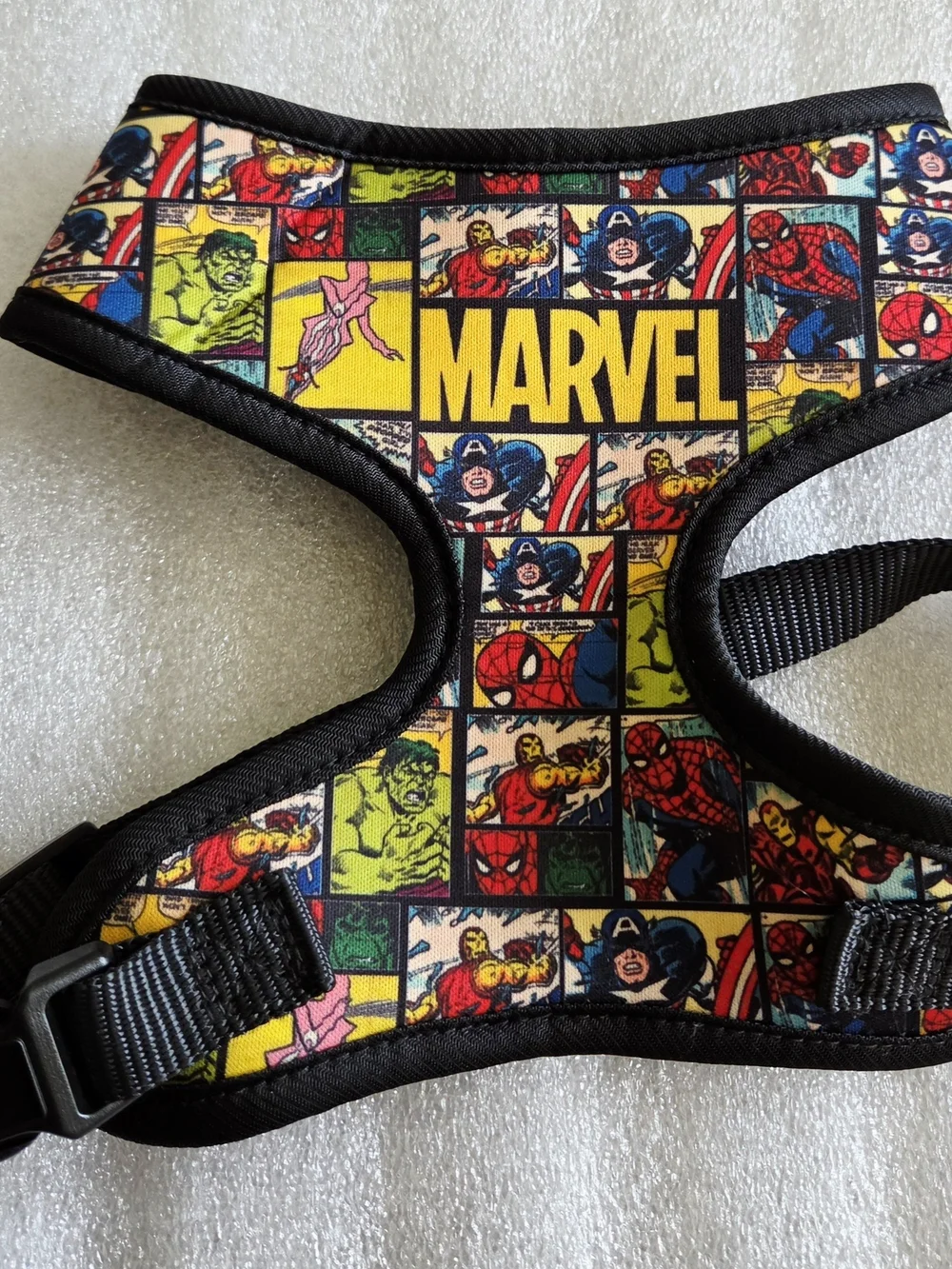 Marvel Dog Superhero Harness in Yellow, Red, Blue, Green